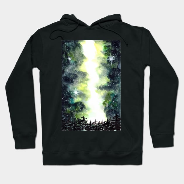 Galaxy Milky Way Sky | Starry Night | Night Sky Hoodie by Harpleydesign